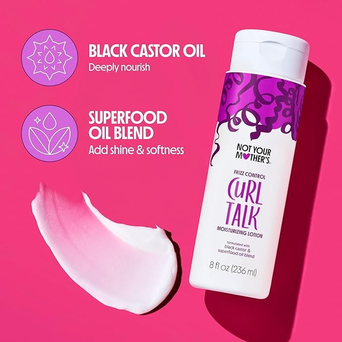Not Your Mother's Curl Talk Lasting Definition Flash Freeze Gel and Frizz Control Moisturizing Lotion (2-Pack) - Formulated with Rice Curl Complex