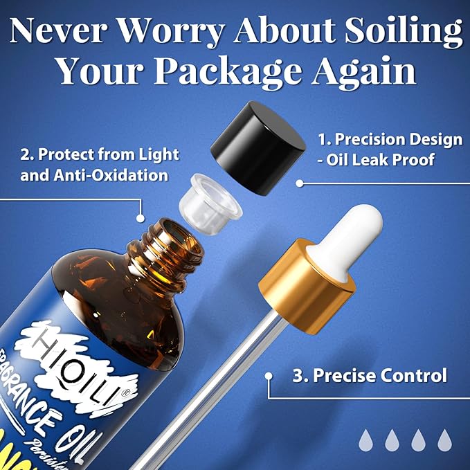 Hiqili Frangipani Essential Oil 100ml - Floral Fragrance Oil for Aromatherapy, Perfect for Home Diffuser, Laundry, Long Lasting Fresh Scent for DIY Candle Soap Perfume Making 3.38 Fl Oz