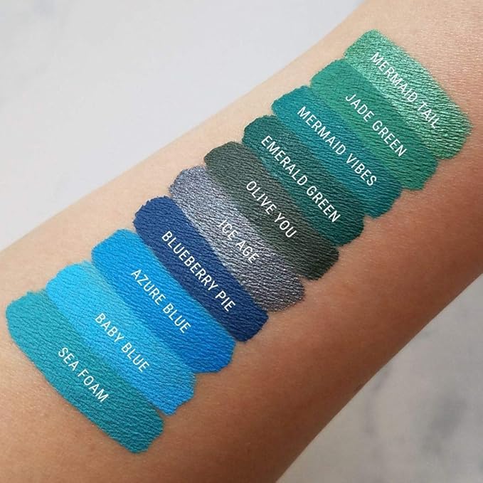 Bright Blue Matte Liquid Lipstick | Vegan + Cruelty-free Makeup, Long-Lasting, Opaque, Highly Pigmented | Aromi (Azure Blue)