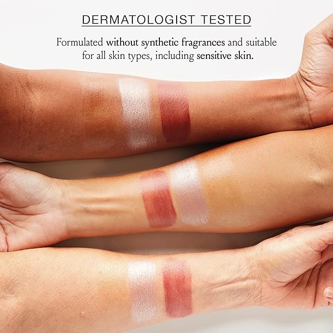 Boomstick Trio ® Color 3 Pack Cream Blush Makeup, Color Blush Stick, Highlighter Stick & Moisturizer for Cheeks, Eyes & Lips, Blendable Vegan Boom Sticks by Cindy Joseph for Older Women, BOOM Beauty