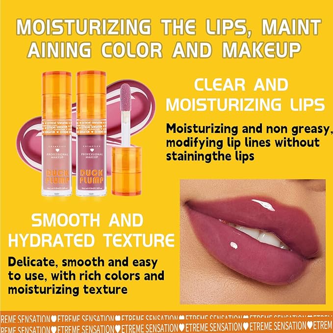 Super Lustrous Lip Oil, Non-Sticky, Hydrating, Hypoallergenic, Waterproof, High Shine Finish (04# Sheer Pink)