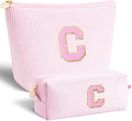 Customized Mothers Day Gifts - Birthday Gift for Mom,Gifts From Daughter,Mother in Law Gifts,Mama Gift Idea,Makeup Bag Set Cosmetic Bag - Pink,C