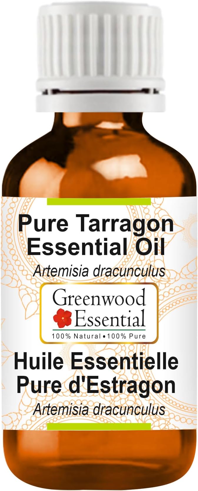 Greenwood Essential Pure Tarragon Essential Oil (Artemisia Dracunculus) Steam Distilled 100ml (3.38 oz)