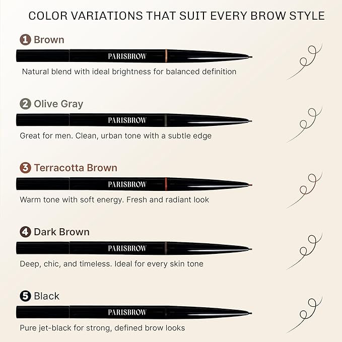 PARISBROW Slim Brow Pencil 04/Dark Brown Eyebrow