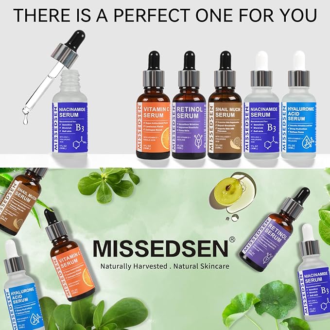 Niacinamide Serum for Face with Zinc & Hyaluronic Acid,Smoothes Wrinkles,Improves Elasticity,Firms Skin 1 Oz for Face Care, Daily Use