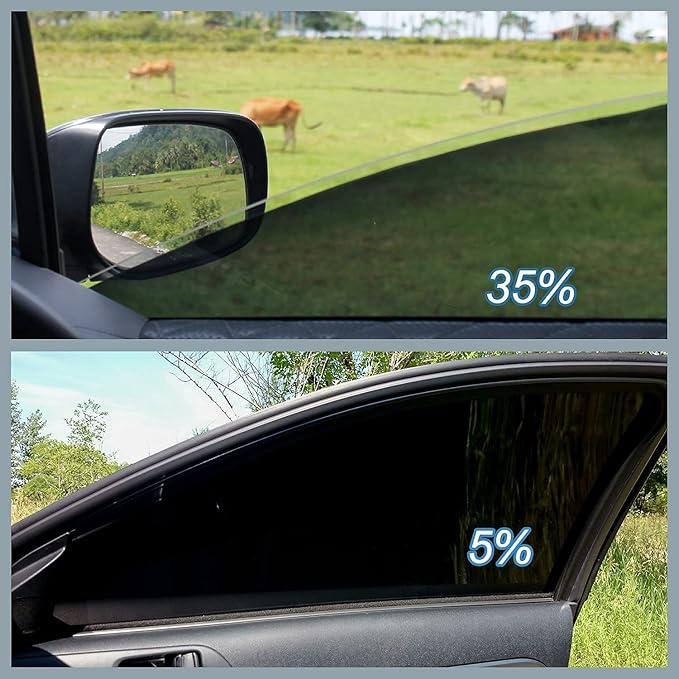 TOYOCO Window Tint Film for Cars, 20% VLT 24" in x 11.5'Ft Ceramic Window Film, Blocks 99% UV & IR Rays, Heat Resistant Anti Glare Film for Windshield, Scratch Resistant Sun Shade Auto Tint Roll