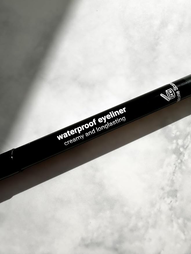 Sandstone Scandinavia Waterproof Eyeliner Pencil - Vegan Hypoallergenic for Sensitive Eyes - Smudge Proof Gel liner - Hypoallergenic Makeup (Black)