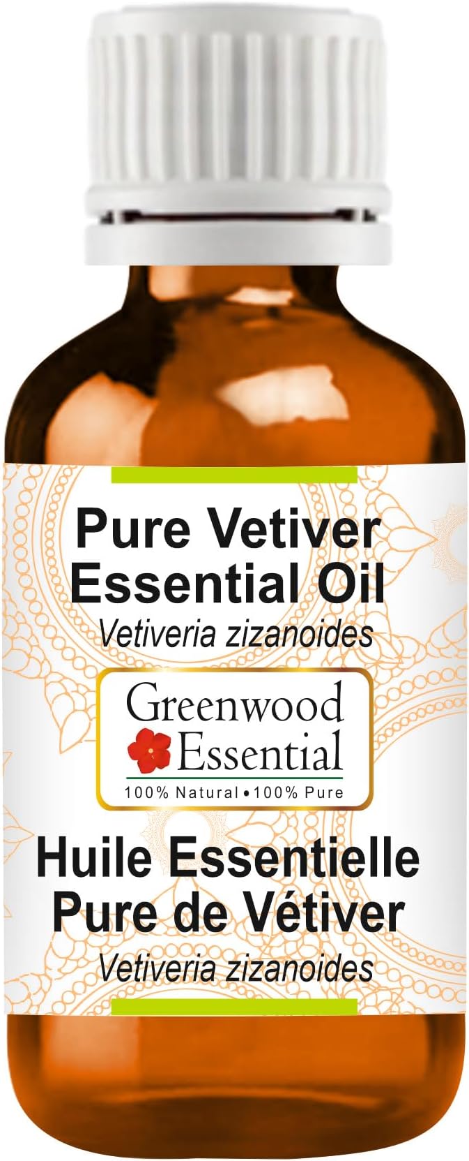 Greenwood Essential Pure Vetiver Essential Oil (Vetiveria zizanoides) Steam Distilled 15ml (0.50 oz)
