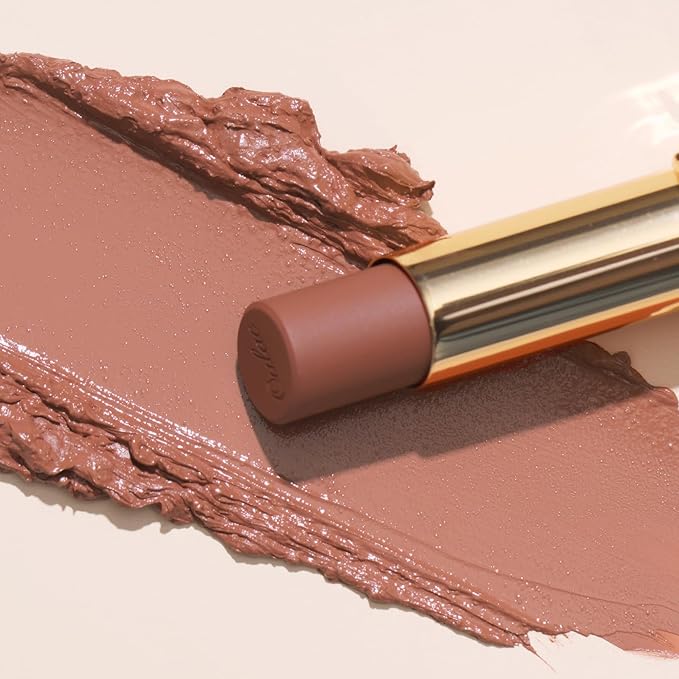 Oulac Color Rich Satin Matte Lipstick – Nude Peach Lipsticks for Women, Long Lasting, Hydrating Lip Color, Non-Drying Velvet Finish, Creamy Texture, Full Coverage, Vegan, SG04