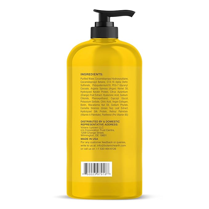 Botanic Hearth Keratin Shampoo | With Argan Oil, Collagen & Biotin | Best For Dry Damaged, Fizzy & Color Treated Hair | Hair Thickening & Sulfate Free | 16 Fl Oz (Pack Of 1)