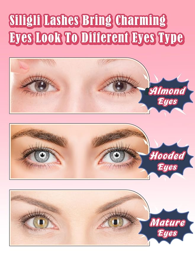 Eyelashes Natural False Lashes 14mm Eye Lashes with Thin Band 3D Volume Fake Eyelashes C Curl Wispy Lashes Natural Look 7 Pair