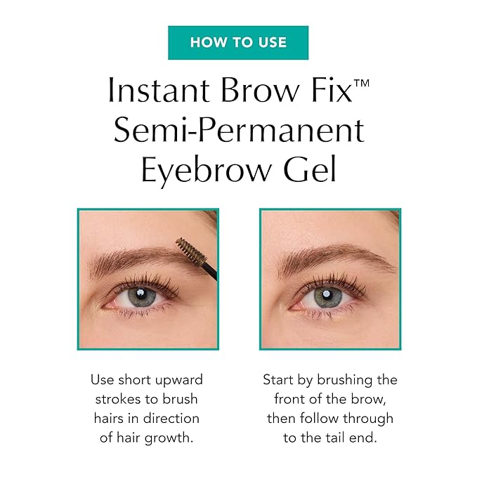 Thrive Causemetics Instant Brow Fix Semi-Permanent Eyebrow Gel, Waterproof Tinted Eye Brow Gel with Vitamin B5, Smudge-Proof, Vegan & Cruelty Free, Christina (Light Blonde)