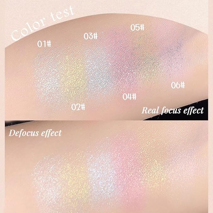 Light Pink Shimmer Glitter Sparkling Monochrome Eyeshadow Palette,Metallic Single Eye Shadow Palette for Older Women,Long Lasting Naturing-Looking Eye Makeup