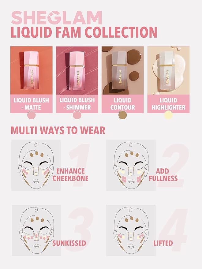 SHEGLAM Color Bloom Liquid Blush-On Call