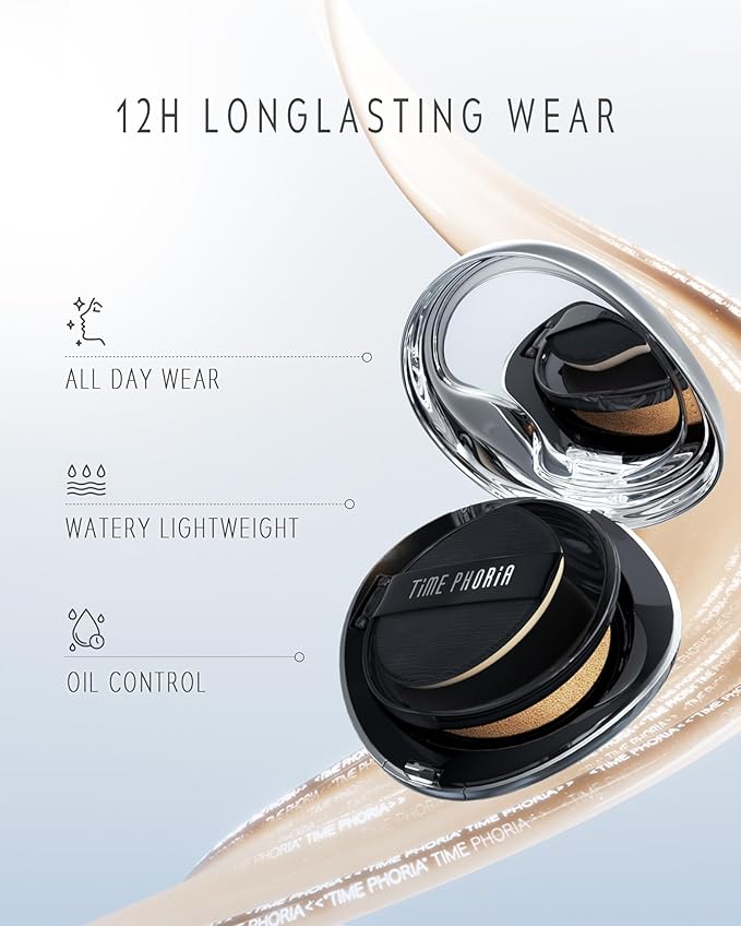 TIMELESS LUMINA MATTE PERFECTION CUSHION | Full Coverage, Weightless, Skin fit, Velvety Matte Finish, Oil-Control Waterproof Fondation, Sweatproof Flawless BB Cream CC (00 BARE)
