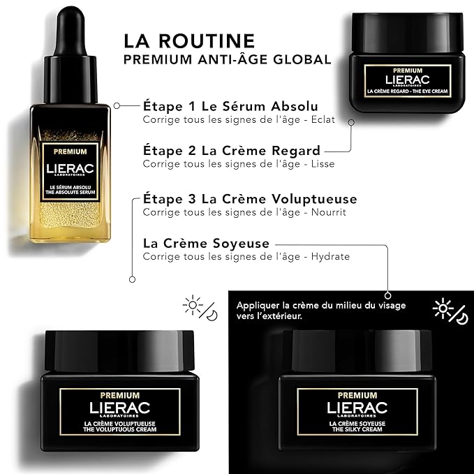 Lierac The Silky Face Cream - Age Defying, Wrinkle-Minimizing Face Moisturizer Cream for Woman, Fine Lines, Hydrating, Tightens & Smooths Skin with Niacinamide & Hyaluronic Acid, Sensitive Skin - 50ml