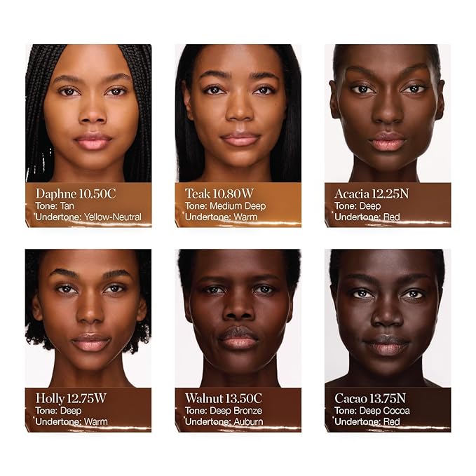 Ogee Complexion Perfecting Under Eye Concealer - Certified Organic Full Coverage Concealer - Buildable Coverage - HOLLY 12.75W - Deep (Warm Undertones)