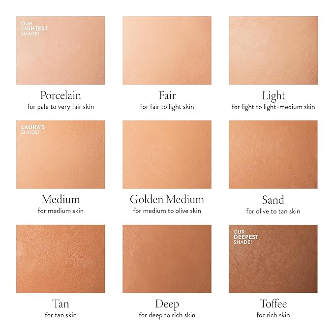 LAURA GELLER NEW YORK Baked Double Take Powder Foundation - Medium - Buildable Medium to Full Coverage - Matte Finish
