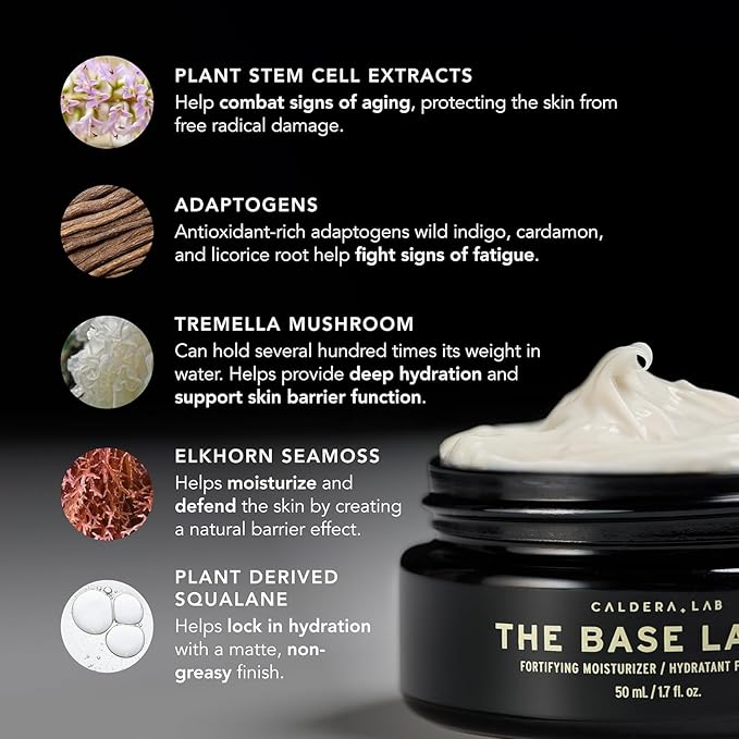 Caldera + Lab Men’s Skincare Set – The Regimen Rich: Cleanser, Moisturizer & Night Serum | Hydrating, Firming & Smoothing | Niacinamide, Clean, All Skin Types