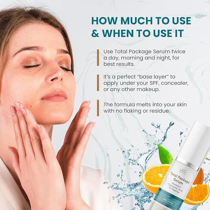 Sun Coast Science Total Package Serum, Vitamin C, Hyaluronic Acid, 1 Ounce (Pack of 1)