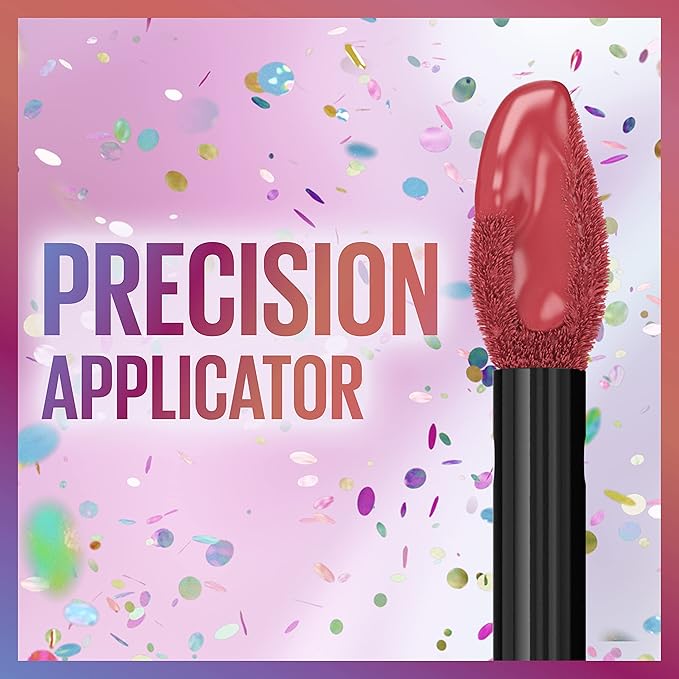 Maybelline New York Super Stay Matte Ink Liquid Lipstick, Transfer Proof, Long Lasting, Limited Edition Birthday Cake Scented Shades, Party Goer, 0.17 Fl Oz