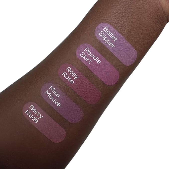 Aromi Matte Liquid Lipstick | Long Wear, Dusty Rose, Natural Pink Lip Color for Women, Vegan, Cruelty-free, Waterproof, Gluten Free (Rosy Rose)