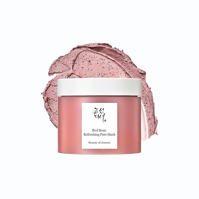 Beauty of Joseon Red Bean Pore Refreshing Mask Mud Cream Hydrating Wash Off Pack, Pore Cleansing Exfoliator, Korean Skin Care for Men and Women 140ml, 4.73 fl.oz