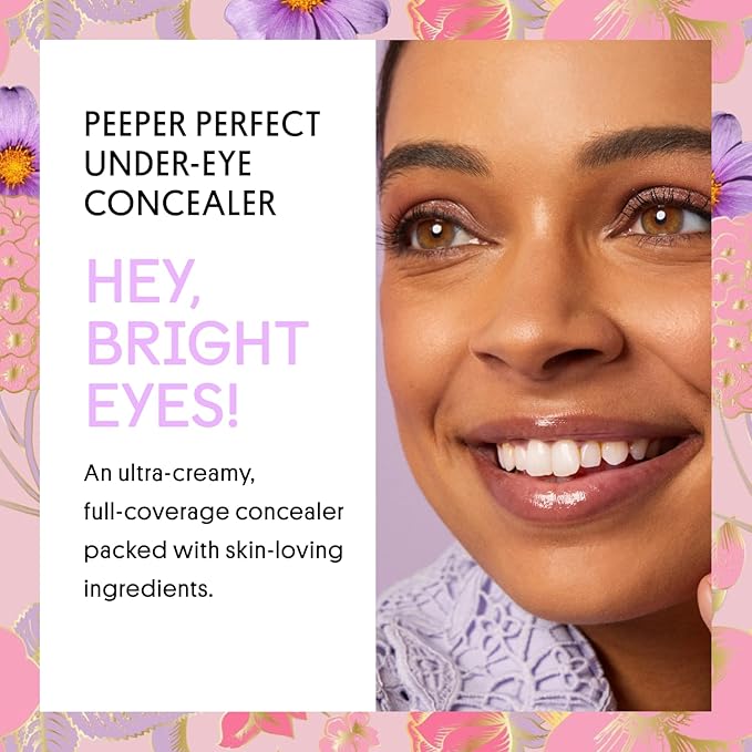 Winky Lux Peeper Perfect Under Eye Concealer, Makeup & Eye Brightener, Full Coverage Concealer for Dark Circles, Color Corrector & Eye Primer, With Collagen, Hyaluronic Acid & Vitamin E (Fair)