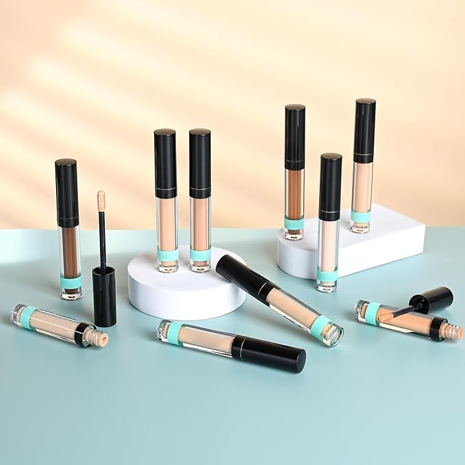 Full Coverage Liquid Concealer, Foundation Makeup for Older Women, Cover Blemishes & Under-Eye Circles, Spots, Matte Finish, Hydrating Primer for Correct, 0.06 floz, Vegan & Cruelty-Free 05#MediumTan