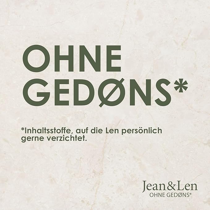 Jean & Len Scent Experience Rosemary & Ginger, Eau de Toilette with rosemary & ginger fragrance, practical mini perfume, ideal for on the go, minimalistic glass bottle, 0.34 Fl. Oz.