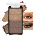 Double color eye shadow, Eyeshadows Creamy, high pigment eye makeup palette, matte shimmer metal eye shadow powder, Blendable, Ultra-Pigmented, Easy to Apply, Matte & Shimmer, (03)