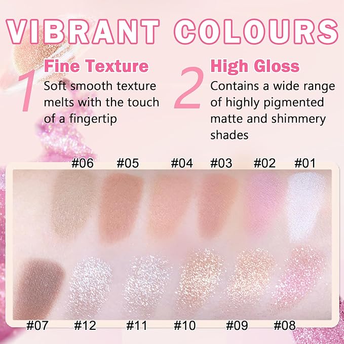 Single Eyeshadow Nude Eyeshadow Primers,Beige Brown Eyeshadow,Ultra Fine Smooth Powder Long Lasting High Pigment Eyeshadow,Daily Korean Eyes Makeup (01 Moonlight)