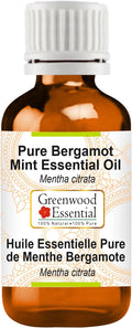 Greenwood Essential Pure Bergamot Mint Essential Oil (Mentha citrata) Steam Distilled 15ml (0.50 oz)