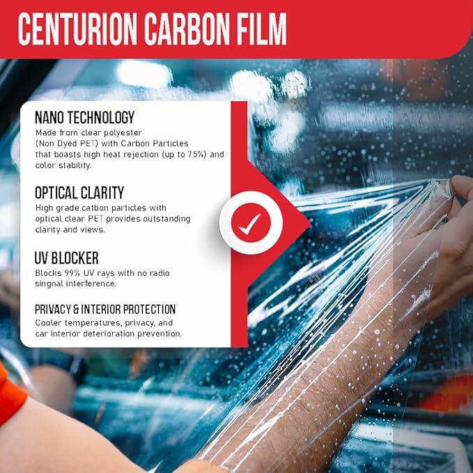 United Professional Window Film – Centurion 2Ply High Performance Carbon Film Superior UV Protection (20%, COMBO-PACK-36/24 (36+24Inchx100Ft))