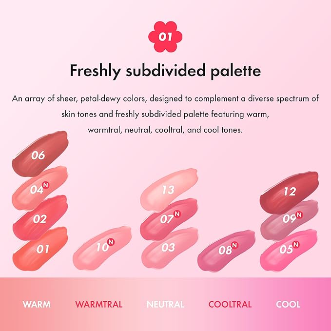 Amuse SEOUL Daisy Flower Dew Tint 08 AMETHYST | 35% High-moisture Water Tint, Long-lasting, Vitamin E Acetate, Moisturizing, No Peel Off, Lip Treatment, Non Sticky, Korean Lip Tint for Dry Lips