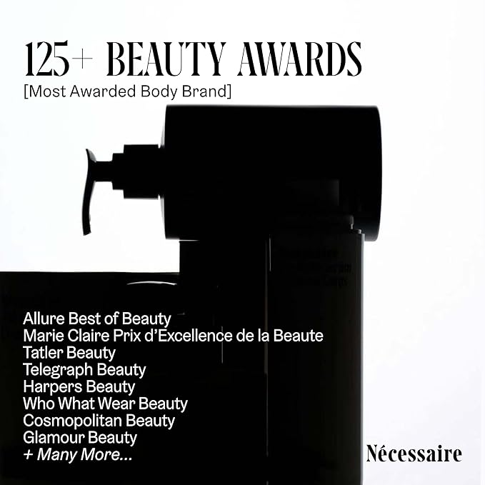 Nécessaire The Body Lotion Eucalyptus – Multi-Peptide Body Moisturizer for Women + Men – Non-Comedogenic Body Lotion with Niacinamide – 450ml/15.2 fl oz