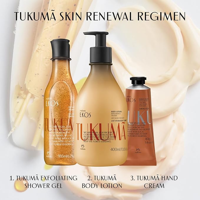 Natura – Tukumã Hyaluronic Acid Boosting Body Lotion – Moisturizer for Dry Skin, Improves Texture & Elasticity, Deep Hydration, Vegan Skincare, Brazilian Body Care – 13.5 fl oz (400ml)