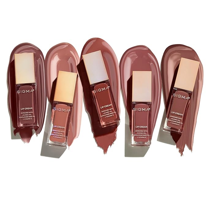 Sigma Beauty Lip Cream – Professional Liquid Lipstick Cream with an Ultra-Hydrating Formula and a Lustrous, Creamy Finish - Long Lasting, Lightweight & Non-Sticky Lip Creme (New Mod)