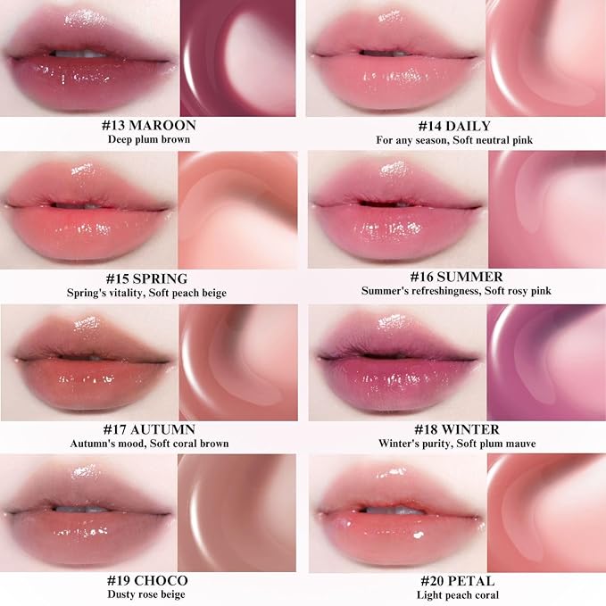 BBIA Glow Tint – Lip Plumping Volumizing Glossy & Glowy Lip Stain Naturally Moisturizing Comfortable Texture Lightweight Long-Lasting Vivid Color Non-Sticky Korean Makeup (17 AUTUMN, Pack of 1)