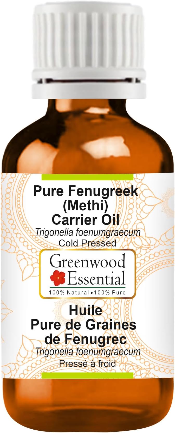 Greenwood Essential Pure Fenugreek (Methi) Carrier Oil (Trigonella foenumgraecum) 50ml (1.69 oz)