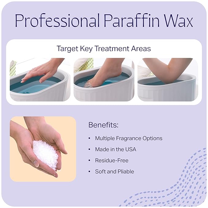 Therabath Paraffin Wax Refill - Thermotherapy - Use to Relieve Arthritis Discomfort, Stiff Muscles, & Dry Skin - For Hands, Feet, Body - Deeply Hydrates & Protects - Made in USA, 6 lb. Vanilla Cupcake