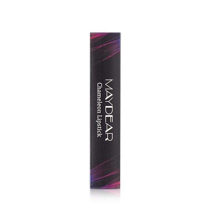 Maydear Chameleon Lipstick - High Pigmented Purple Lip Gloss, Full-Coverage Multichrome Lipstick, Long Lasting Rainbow Lip Makeup, Golden Plum (09)