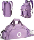 Teen Girl Gifts Trendy Stuff, Initial Gym Bags with Shoe Compartment, Dance Bag for Girls, Monogram Kid Overnight Bags, Small Travel Duffle Tote-Gift for Daughter Granddaughter (Letter O)