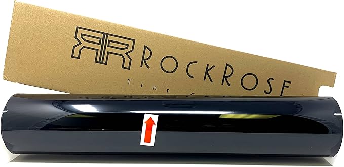 RockRose 20% Premium Carbon Car Window Tint Film 24 in x 20FT 2PLY Charcoal Privacy Film UV, Heat Blocking Tint for Car or Home Adhesive Film Easy Shrink, Plotter Friendly Pro Grade