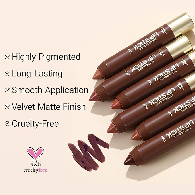 Erinde Matte Lipstick Lip Liner Crayon for Women, 24 Hour Lipstick Lip Liner Pencil, Neutral Lip Stick Lipliner Waterproof Long Lasting Smudge Proof, Vegan & Cruelty-Free, 01 Rose Pink