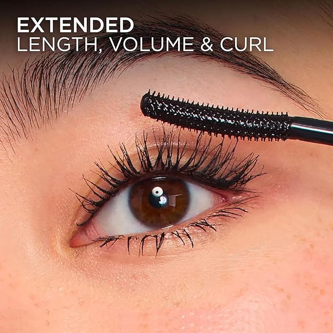 Black Waterproof Mascara for Volume and Length, Natural Defining Curling Long-Lasting Eyelashes, No Flaking, No Smudging (Black(1pcs))