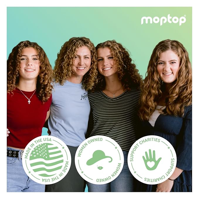 MopTop Detox Shampoo – Scalp Clarifying Shampoo for Build Up, Hard Water, Dirt & Oil, Sulfate & Paraben Free Hair Care for All Hair Types – Thin, Straight, Wavy, Curly & Coily (Citrus Medley, 8oz)