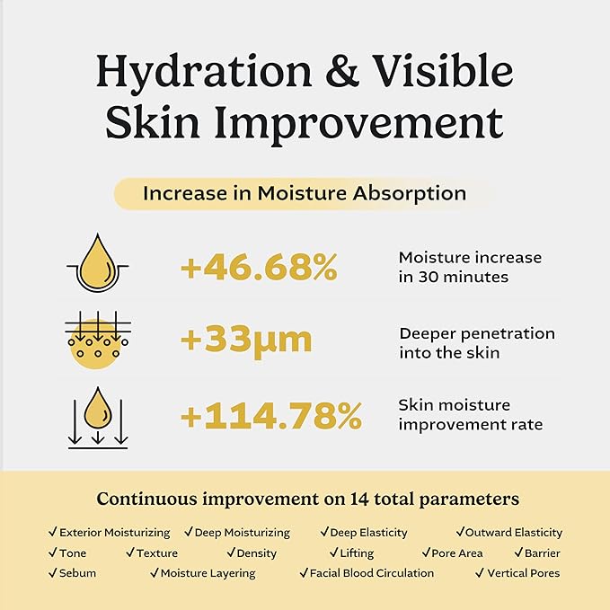 Biogenic Essence 90% CLEPS® Hydrating Face Serum – Korean Skincare for Dull & Dehydrated Skin, 3.38 fl.oz