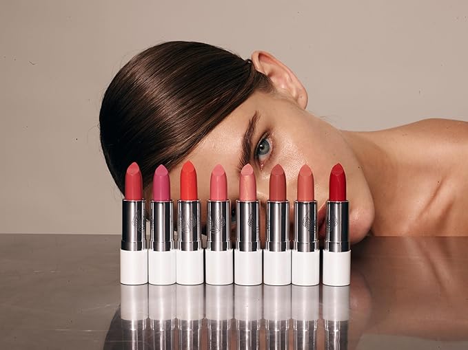 True + Luscious Super Moisture Lipstick – Clean, Vegan and Cruelty Free – Lasting Hydration for Dry Lips with a Satin Finish – Wild Rose