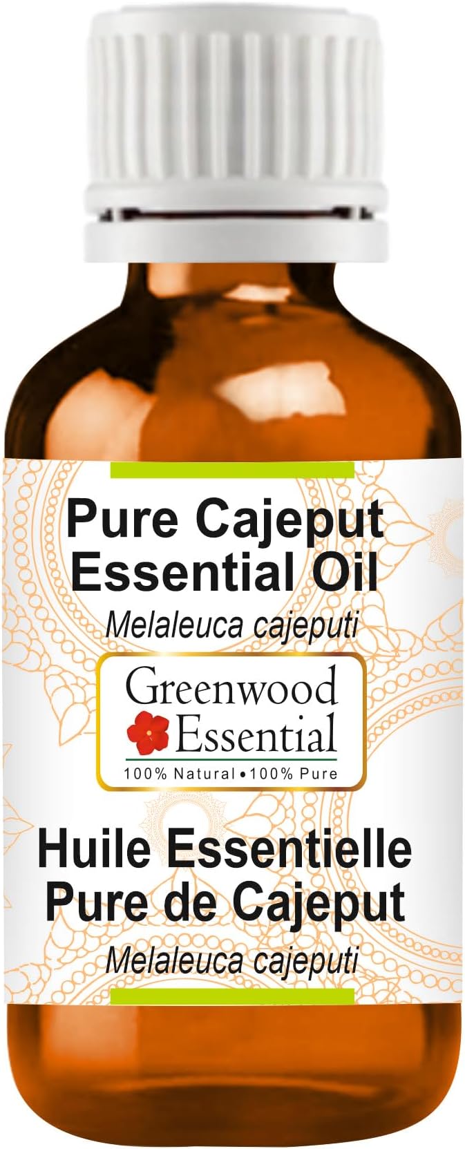 Greenwood Essential Pure Cajeput Essential Oil (Melaleuca cajeputi Steam Distilled 50ml (1.69 oz)